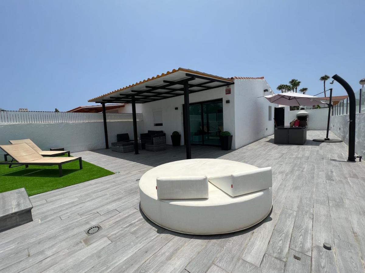 Agradable Bungalow Con Piscina Playa del Inglés Exterior foto